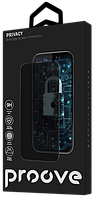 Захисне скло iPhone 12 Pro Max (6.7) black frame Proove Privacy