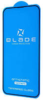 Захисне скло iPhone 13 Pro Max/14+ (6.7) black frame Blade Antistatic