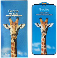 Захисне скло iPhone XR/11 black frame Giraffe Antistatic