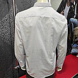 Сорочка Sigmen чоловіча класична довгий рукав льон М біла, фото 4