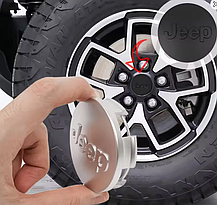 Ковпачки (заглушки) в литі диски Jeep (Джип) 64 мм Хром, фото 5