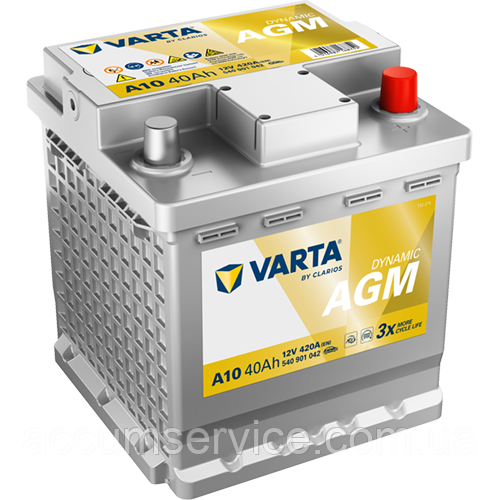 Акумулятор VARTA DYNAMIC AGM 540 901 042 A10