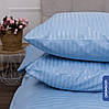 Постільна білизна Drimson "Morning Soft" колір блакитний (Полуторний) Страйп-сатин, фото 2