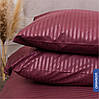 Постільна білизна Drimson "Morning Soft" колір бордовий (Полуторний) Страйп-сатин, фото 2