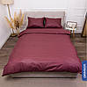 Постільна білизна Drimson "Morning Soft" колір бордовий (Полуторний) Страйп-сатин, фото 3