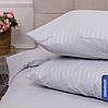 Постільна білизна Drimson "Morning Soft" колір сірий (Полуторний) Страйп-сатин, фото 2