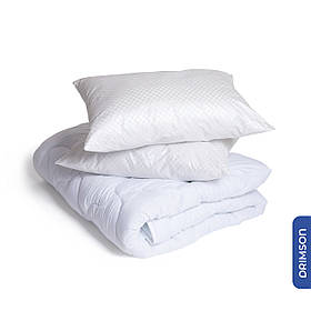 Ковдра Drimson колір білий (200 х 210 см) Синтепон (гіпоалергенний, теплий, зносостійкий)