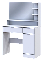 Туалетний столик з дзеркалом Doros Естель 90х38х135 см Білий (DRS-011472)
