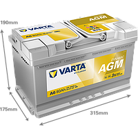 Акумулятор VARTA DYNAMIC AGM 580 901 080 A6