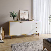 Комод LION Хьюге-5 Дуб Артизан/Німфея альба (LION-041010)