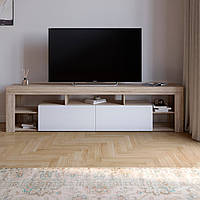 Тумба під телевізор із 5 полицями М-ЗОН Джеко 200 Сонома/Німфея Альба (MZN-031038)