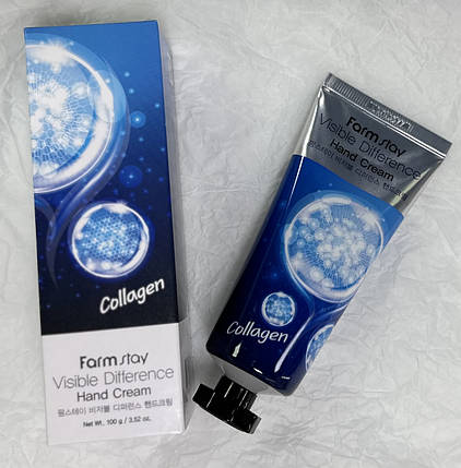 Крем для рук з колагеном Farmstay Visible Difference Collagen Hand Cream 100мл, фото 3