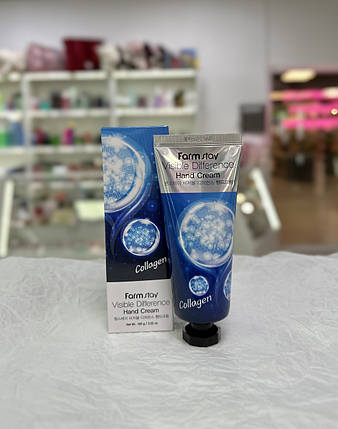 Крем для рук з колагеном Farmstay Visible Difference Collagen Hand Cream 100мл, фото 1