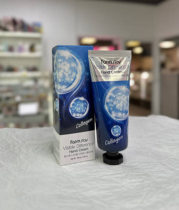 Крем для рук з колагеном Farmstay Visible Difference Collagen Hand Cream 100мл, фото 4