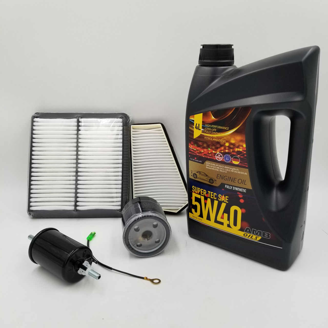 Масло AMB SuperTec 5W-40 та фільтри Ланос, Сенс (масло + фільтр повітряний, масляний, салону, паливний)