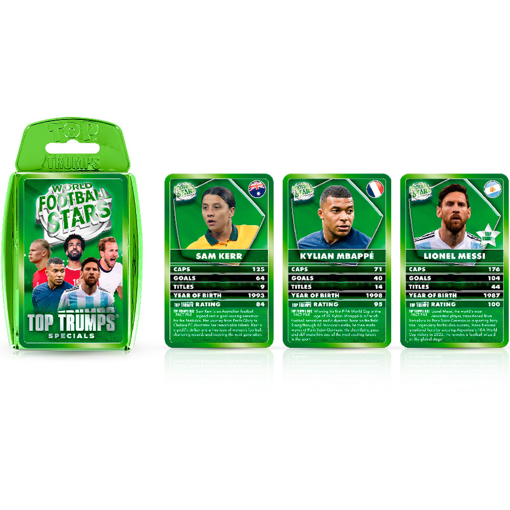 Настільна гра WORLD FOOTBALL STARS Top Trumps - UK, Зелений