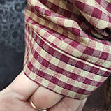 Сорочка чоловіча картата короткий рукав 2XL коричнева, фото 4