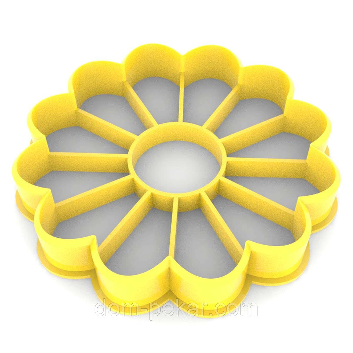 Ромашка вирубка для пряників 7*7 см (3D)