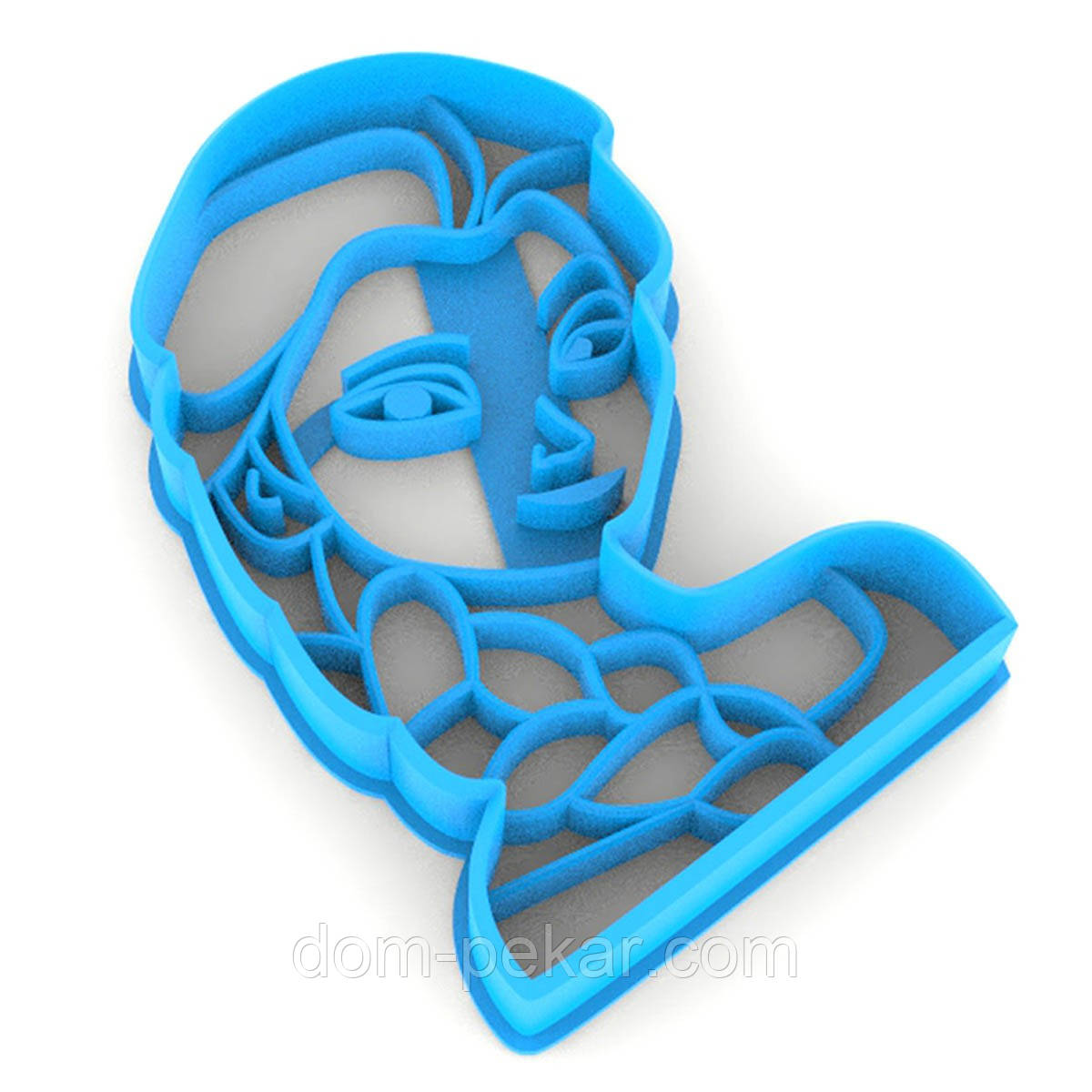 Холодне серце Ельза вирубка для пряників 8*5,6 см (3D)