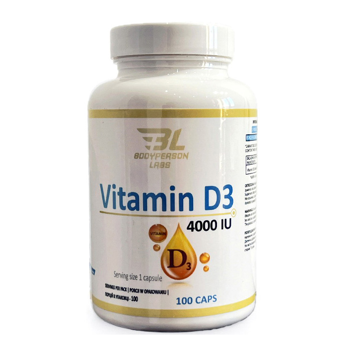 Bodyperson Labs Вітамін Д3 Vitamin D3 4000 IU 100 капсул