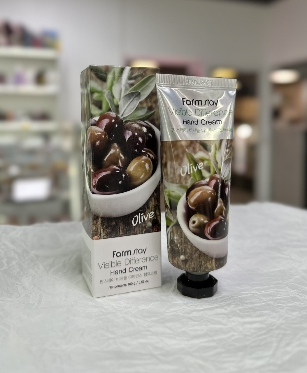 Крем для рук з екстрактом оливи FarmStay Visible Difference Olive Hand Cream 100мл