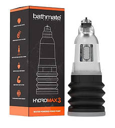 Гідропомпа Bathmate Hydromax 3 Clear, для члена довжиною до 7,5 см, діаметр до 4,5 см