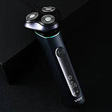Електробритва роторна VGR V-310 акумуляторна з дисплеєм водонепроникний триммер для бороди дорожній, фото 8