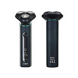 Електробритва роторна VGR V-310 акумуляторна з дисплеєм водонепроникний триммер для бороди дорожній, фото 7