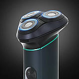 Електробритва роторна VGR V-310 акумуляторна з дисплеєм водонепроникний триммер для бороди дорожній, фото 3