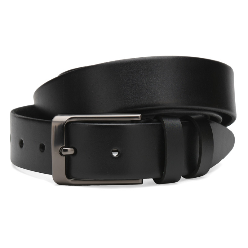 Чоловічий шкіряний ремінь Borsa Leather Cv1gnn19 чорний