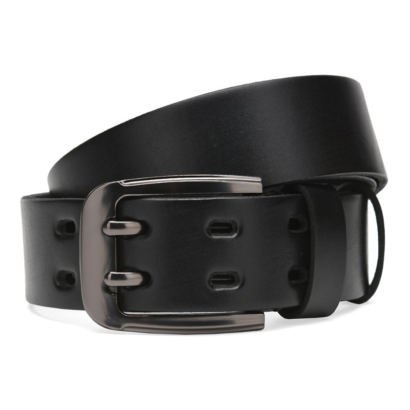 Чоловічий шкіряний ремінь Borsa Leather Cv1gnn29 чорний