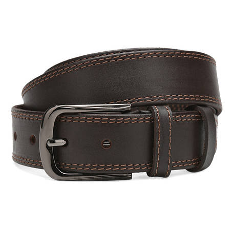 Чоловічий шкіряний ремінь Borsa Leather Cv1gnna-125 коричневий, фото 1