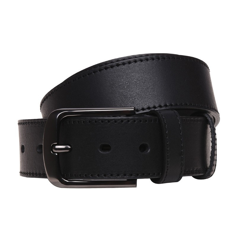 Чоловічий шкіряний ремінь Borsa Leather v1mb1a чорний