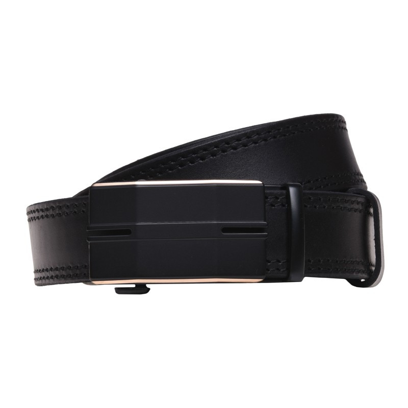 Шкіряний чоловічий ремінь Borsa Leather v1genav15 чорний
