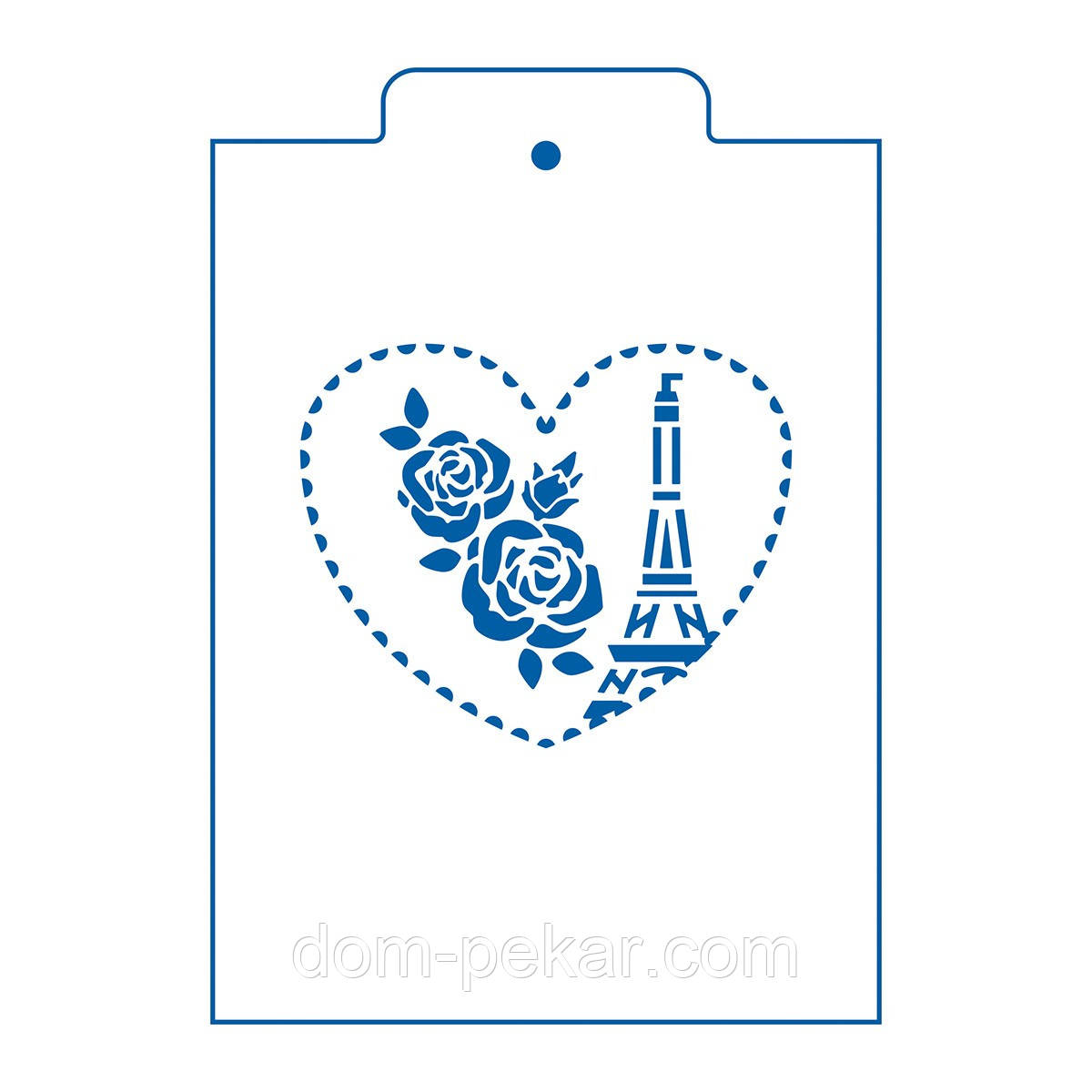 Трафарет Париж 8.5*10 см (TR-2)