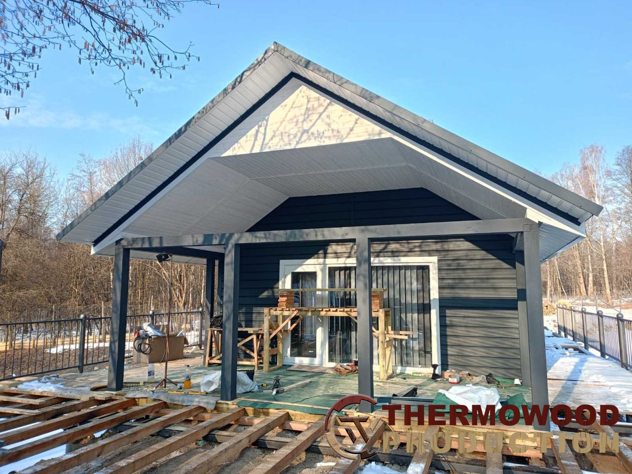 Садовий павільон 13,0х6,0м від виробника Thermowood Production
