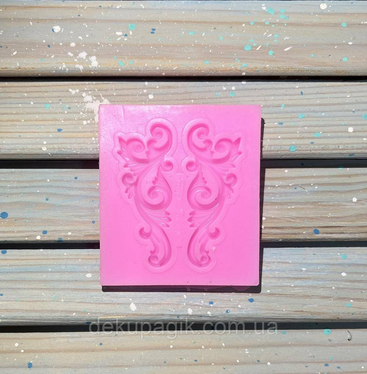 Молд силіконовий 6х5см Вензеля№2, фото 1