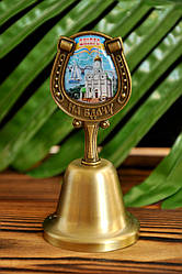 Дзвіночок металевий з написом "Дніпро", 9 х 4.5  см