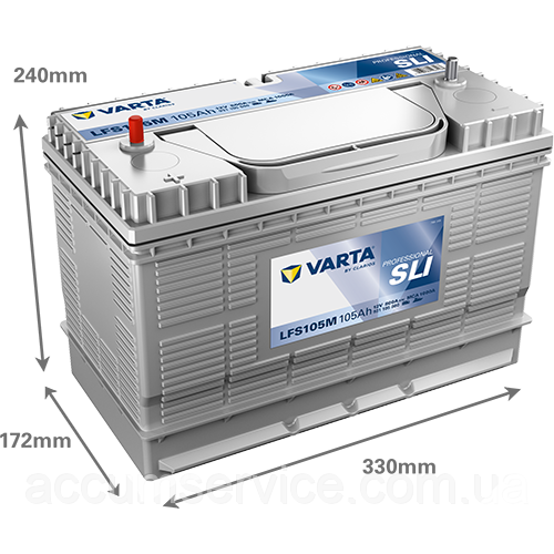 Акумулятор VARTA Professional SLI 931 105 080 LFS105M