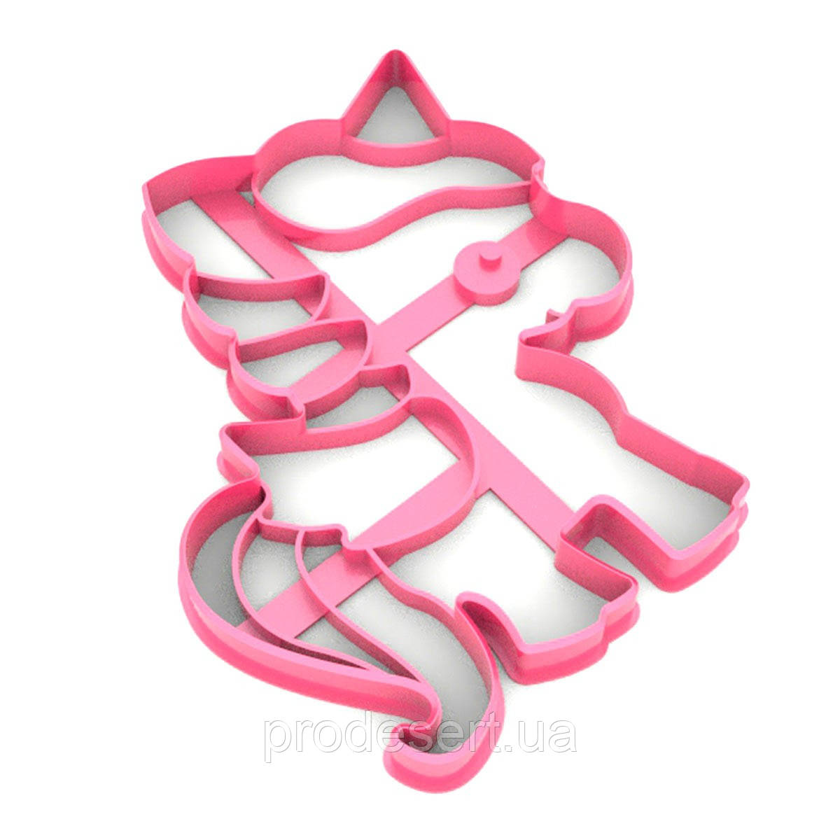 Вирубка для пряників Єдиноріг 13*11,2 см (3D)