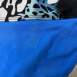 Жіночий купальник великий розмір роздільний 3XL 52 розмір синій з блакитними сірими розлученнями УЦІНКА, фото 9