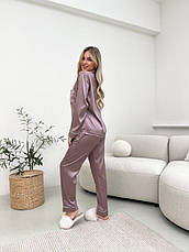 Піжама жіноча з шовку Армані XS Троянда, фото 2