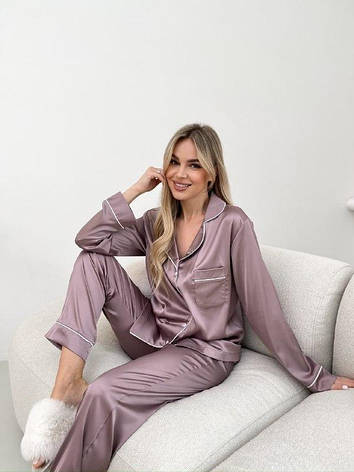 Піжама жіноча з шовку Армані XS Троянда, фото 1