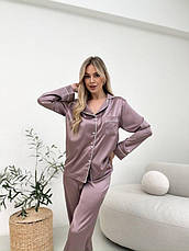 Піжама жіноча з шовку Армані XS Троянда, фото 4