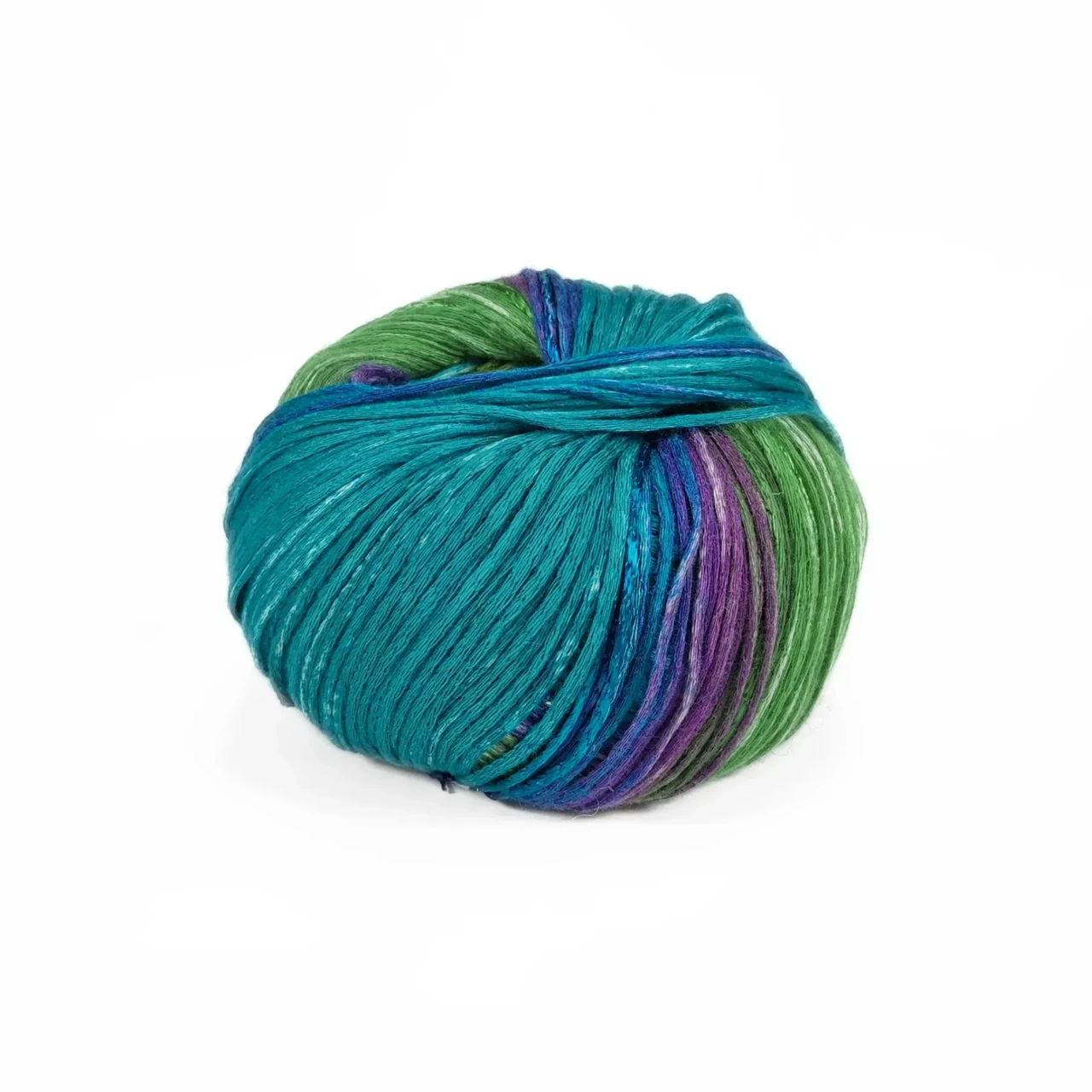 Пряжа VICEVERSA/ВІСЕВЕРСА, салатовий-зелений-бірюзовий-фіолетовий 44, Adriafil, фото 1