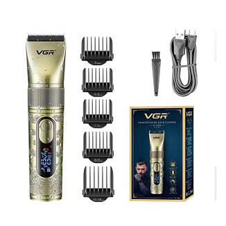 Професійна машинка для стрижки VGR Professional Bronze (V-659), фото 3