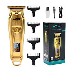 Професійний тример для стрижки та окантовки VGR Professional Gold (V-965-GO), фото 2