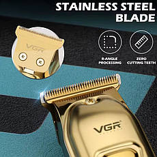 Професійний тример для стрижки та окантовки VGR Professional Gold (V-965-GO), фото 4