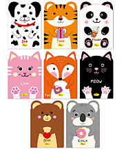 Блокнот В-6 24арк. З ВУШКАМИ soft touch Апельсин АП-1803