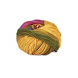 Пряжа Viceversa/Вісеверса, жовтий-малиновий-блакитний-хакі 45, Adriafil, фото 2